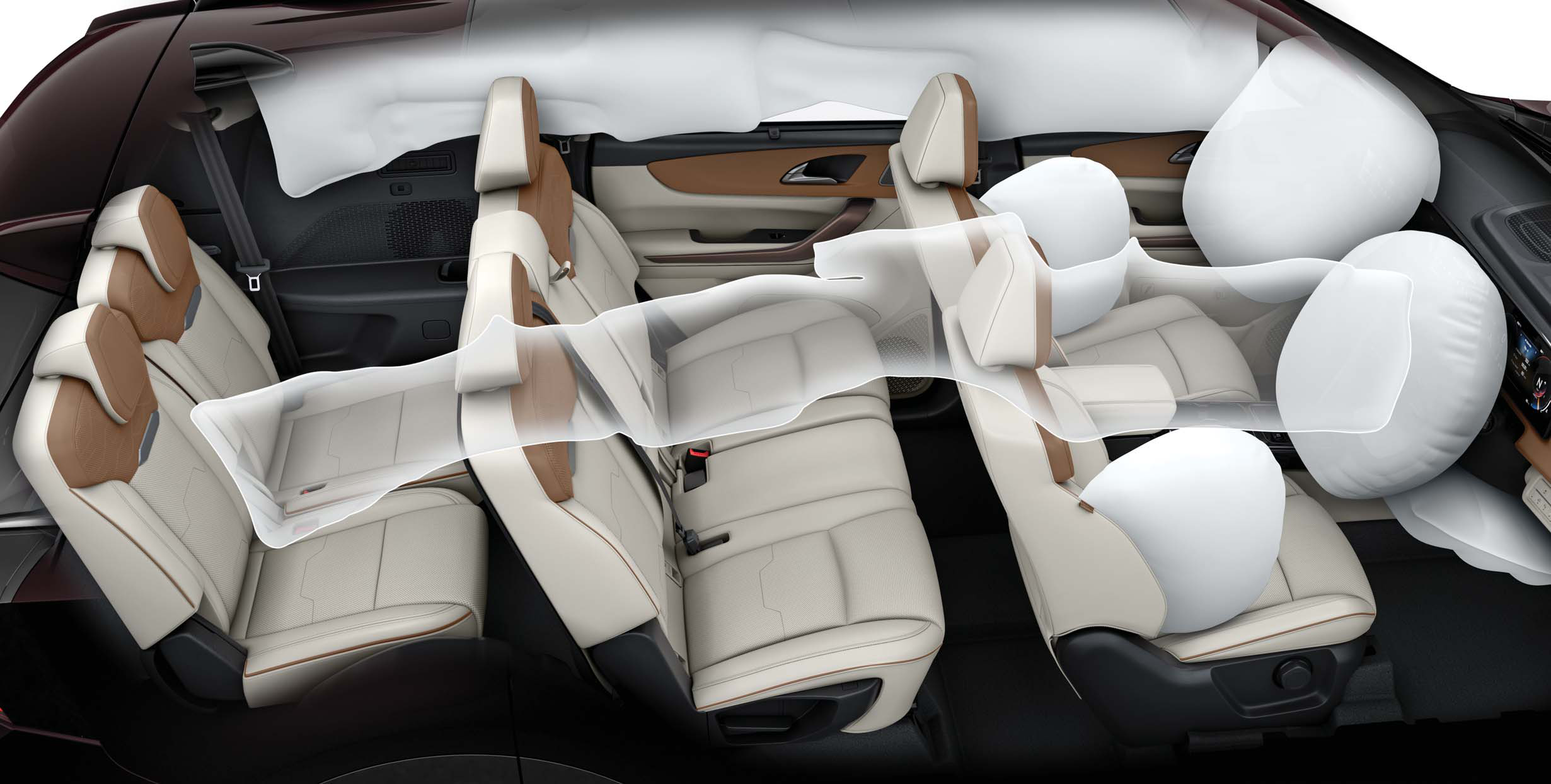Mahindra XUV 7XO — Six airbags with curtain coverage till the third row