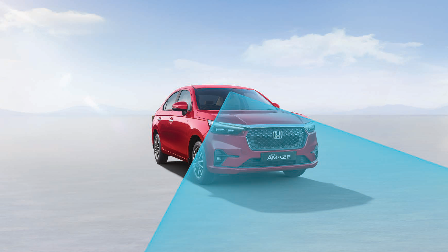 Honda Amaze — Honda SENSING ADAS suite sensing the road ahead