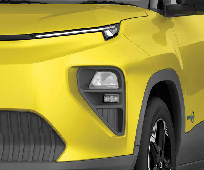 Tata Punch EV — Front LED fog lamps with cornering function — low-level, wide-angle lighting for bad weather and tight turns