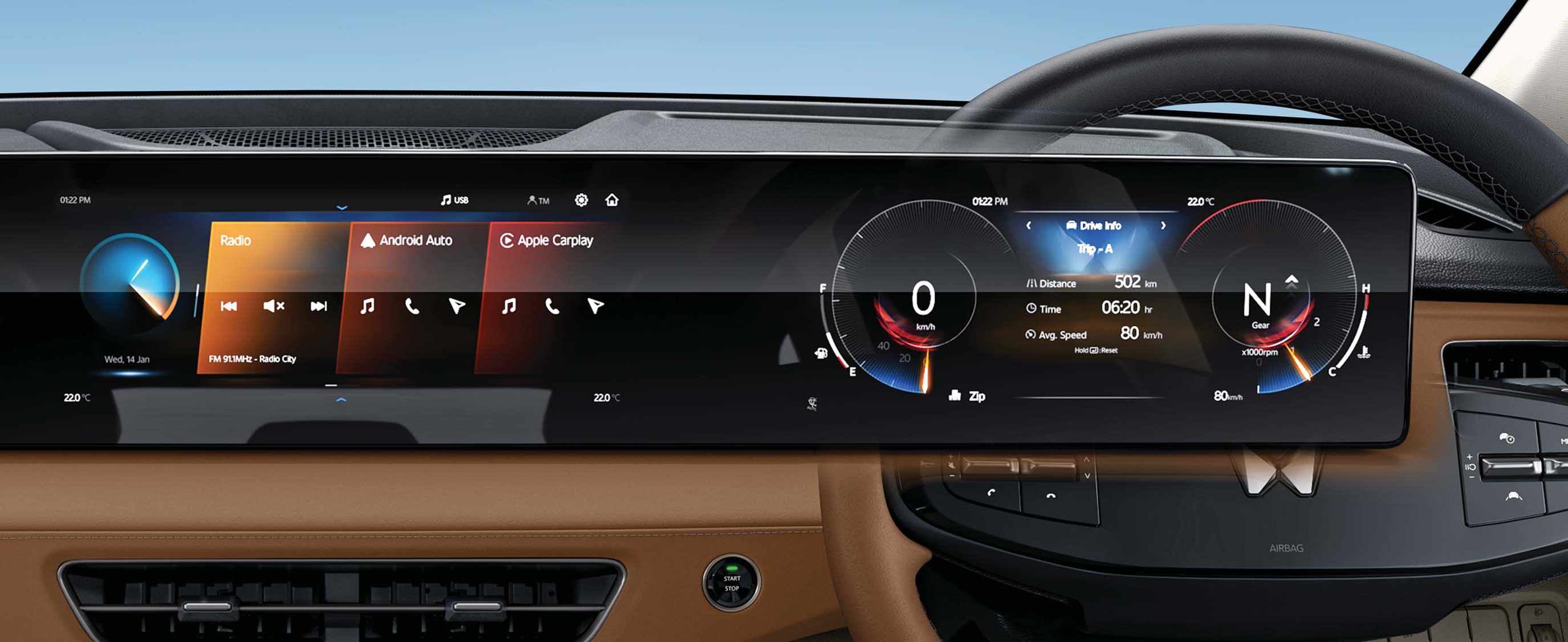 Mahindra XUV 7XO — Coast-to-coast triple 31.24 cm HD screens