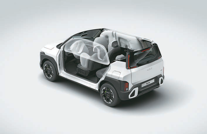 Kia Syros — 6 airbags on the reinforced K1 platform