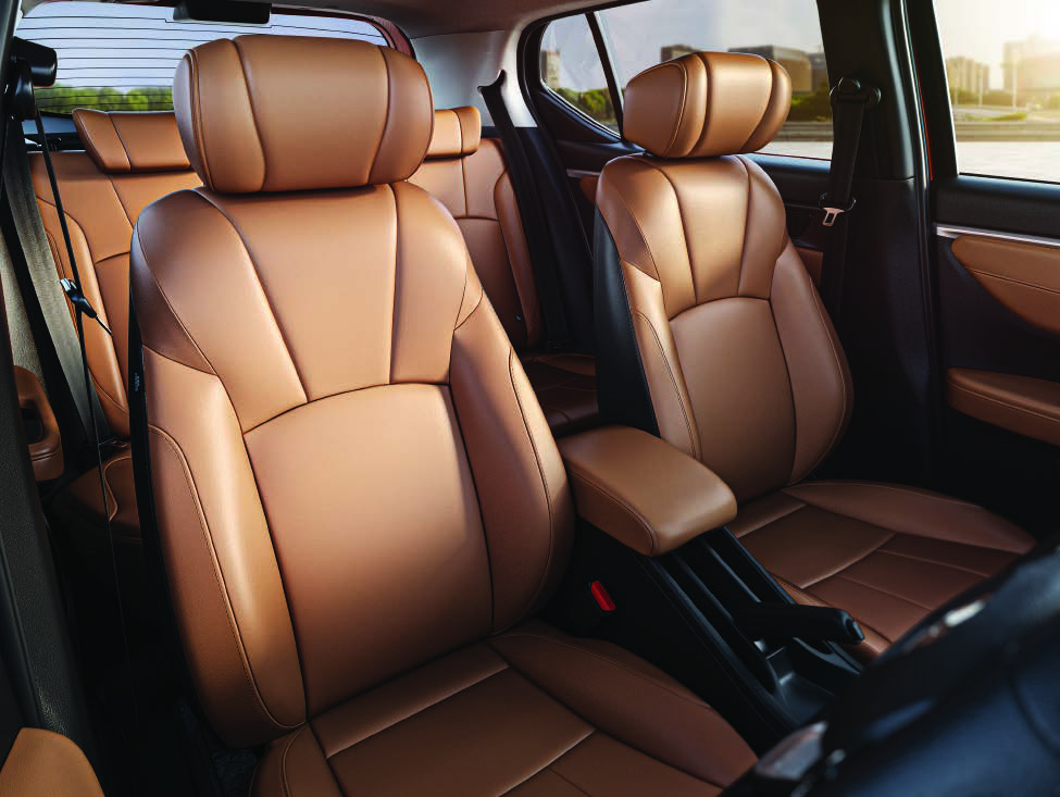 Honda Elevate — Premium tan leatherette seat upholstery