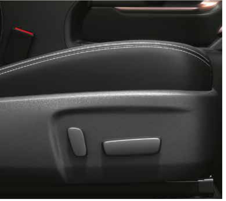 Maruti Suzuki Invicto — 8-way power-adjustable driver seat with memory-function switches on the seat base.
