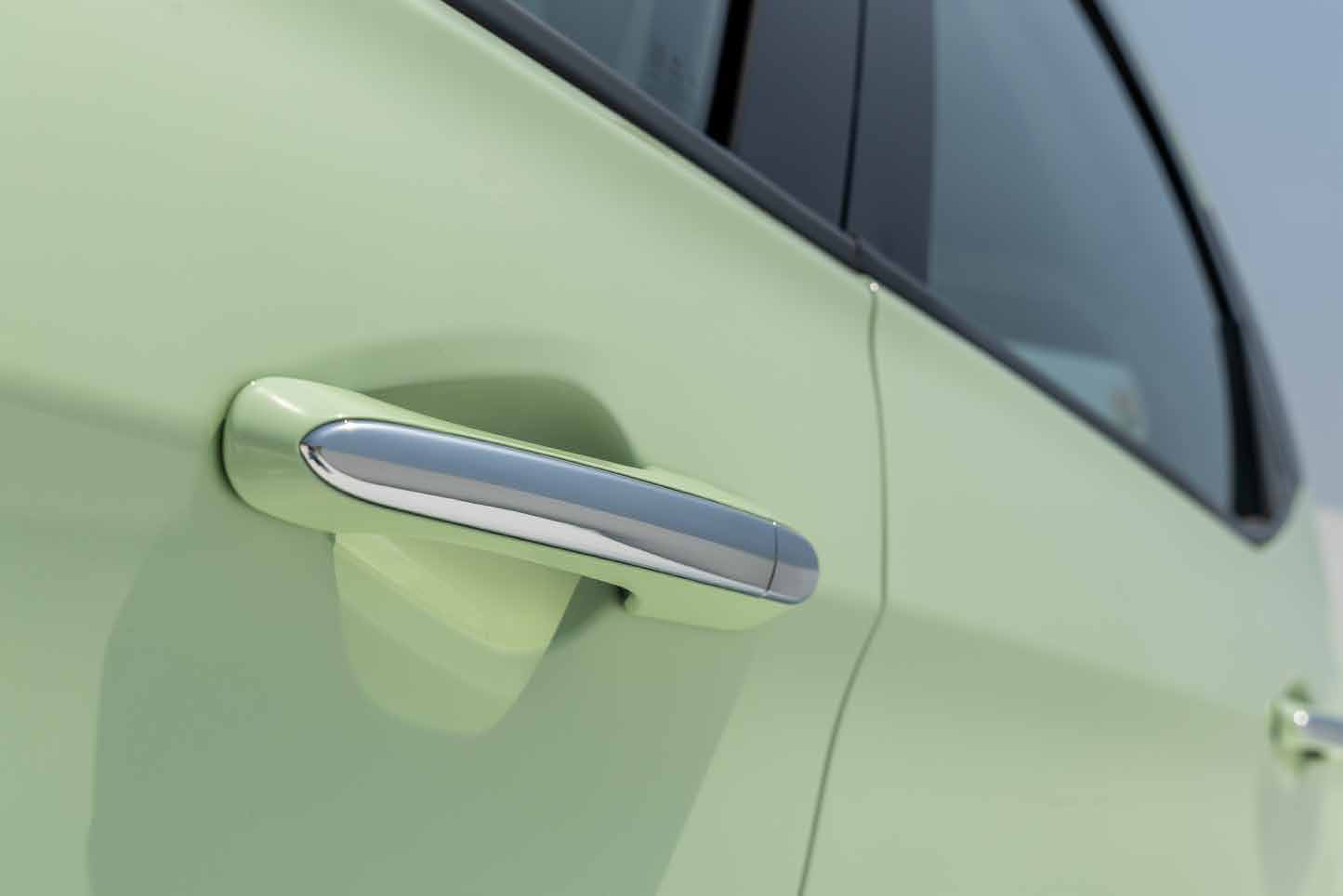 Tata Tiago EV — Chrome line door handles with refined chrome detailing