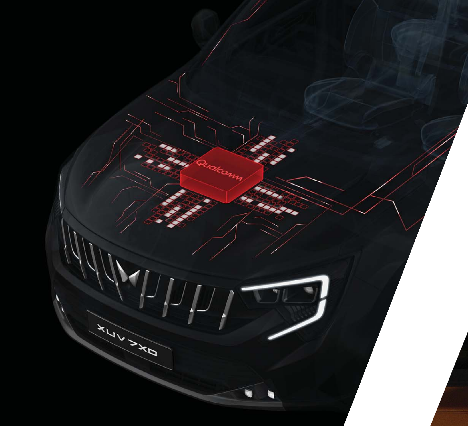 Mahindra XUV 7XO — Qualcomm Snapdragon SA8155P chipset with 16GB RAM