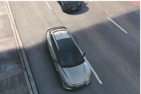 Kia EV6 — Blind-Spot Detection warns of vehicles approaching in the adjacent lane.
