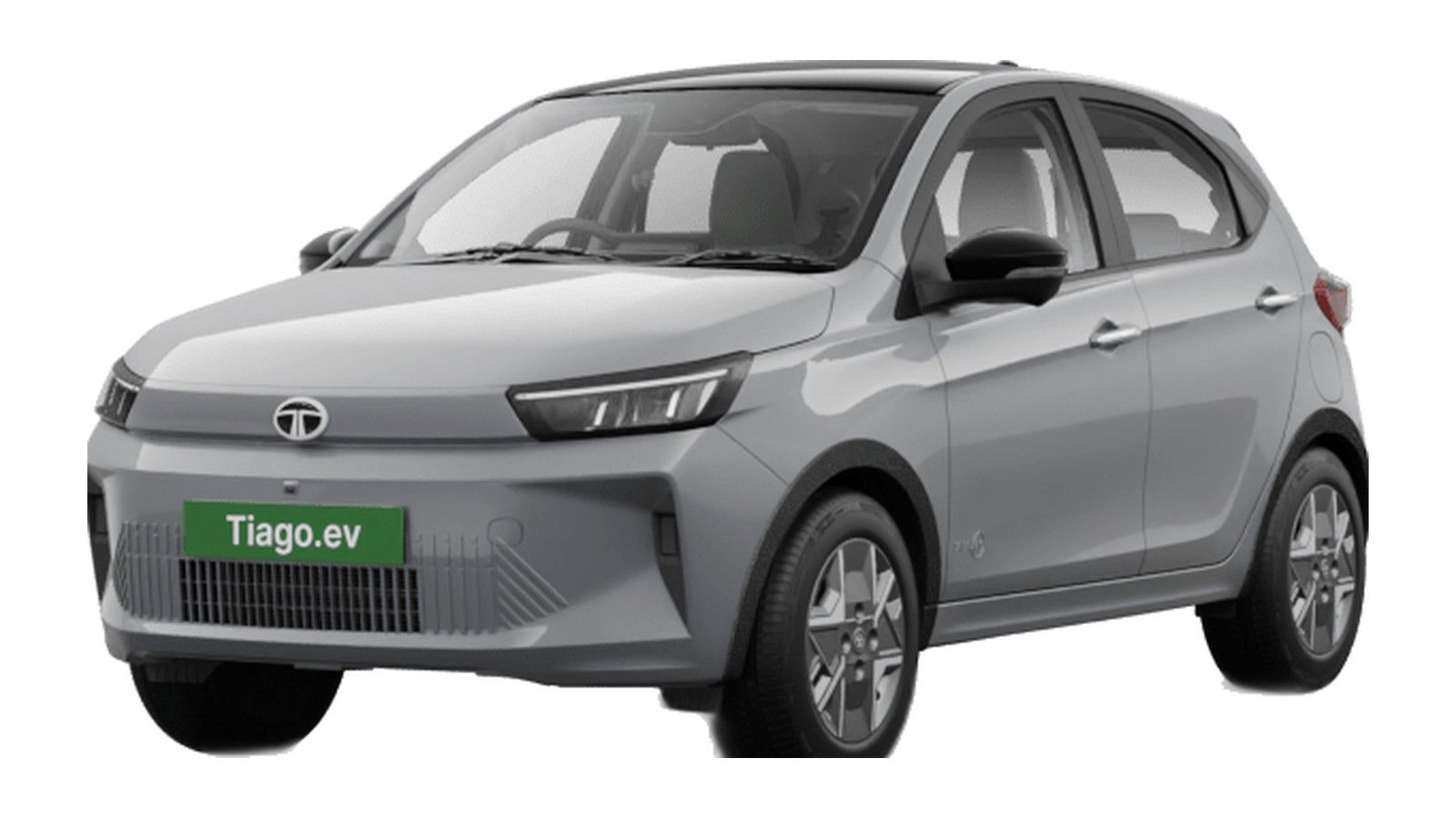 Tata Tiago EV in Pure Grey With Black roof