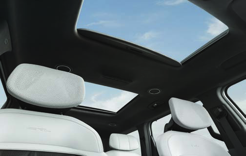 Kia EV9 — Dual panoramic sunroof