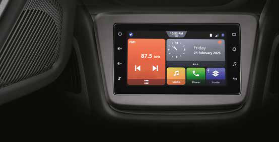 Maruti Suzuki Wagon R — SmartPlay Studio touchscreen infotainment with smartphone navigation, Bluetooth and FM radio.