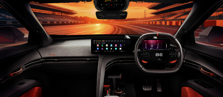 Mahindra BE 6 FE — Dual Super Screens (31.24 cm x 2) for infotainment and driver display