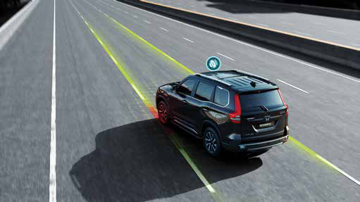 Mahindra Scorpio N — Lane Departure Warning with visual, audio and haptic alerts
