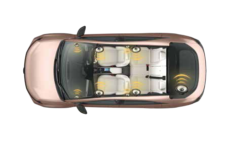 Tata Curvv — JBL sound system with 9 speakers including subwoofer, plus JBL sound modes for every genre.