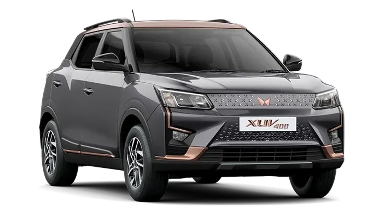 Mahindra XUV400 in Satin Copper, Galaxy Grey