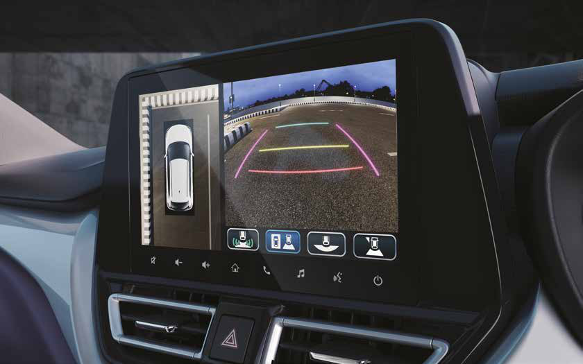 Maruti Suzuki Baleno — 360 View Camera with multiple view modes and dynamic parking guidelines.