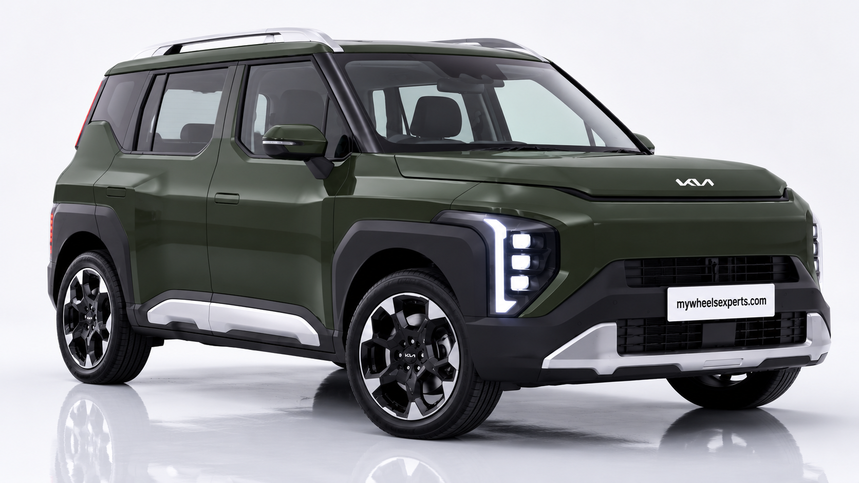 Kia Syros in Pewter Olive
