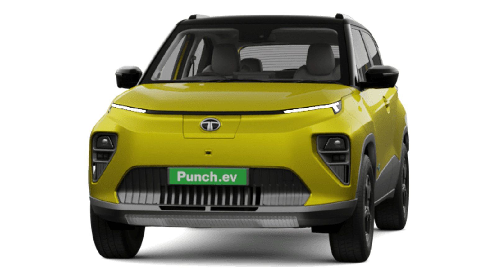 Tata Punch EV in Fearless Yellow With Dual Tone