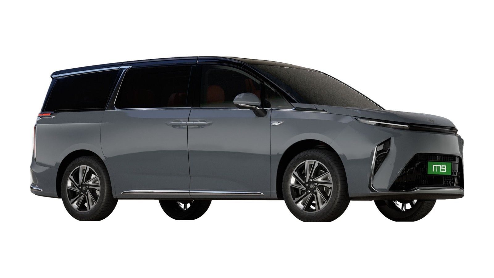 MG M9 in Concrete Grey with black roof