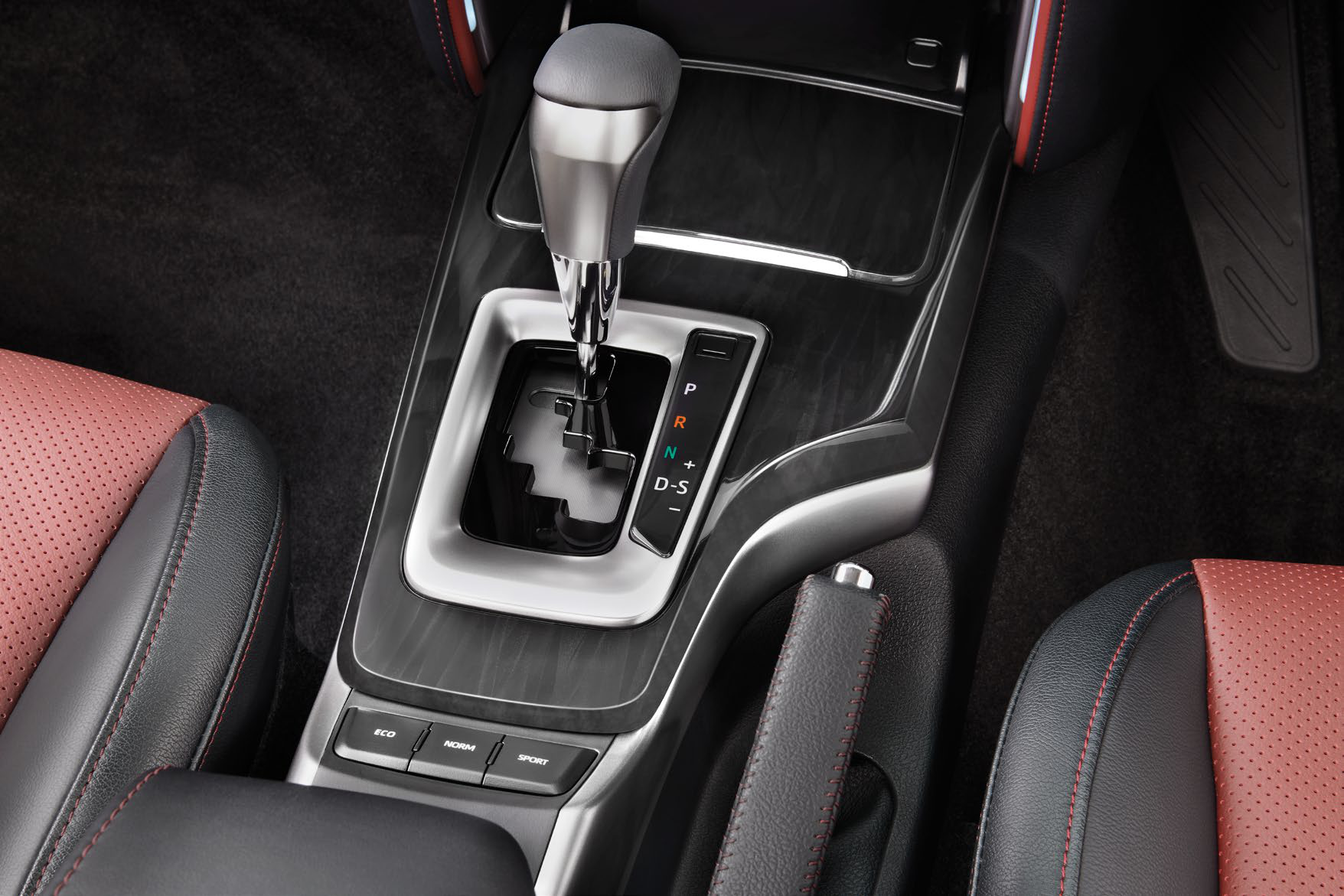 Toyota Fortuner — Automatic gear selector with Eco / Normal / Sport drive-mode buttons