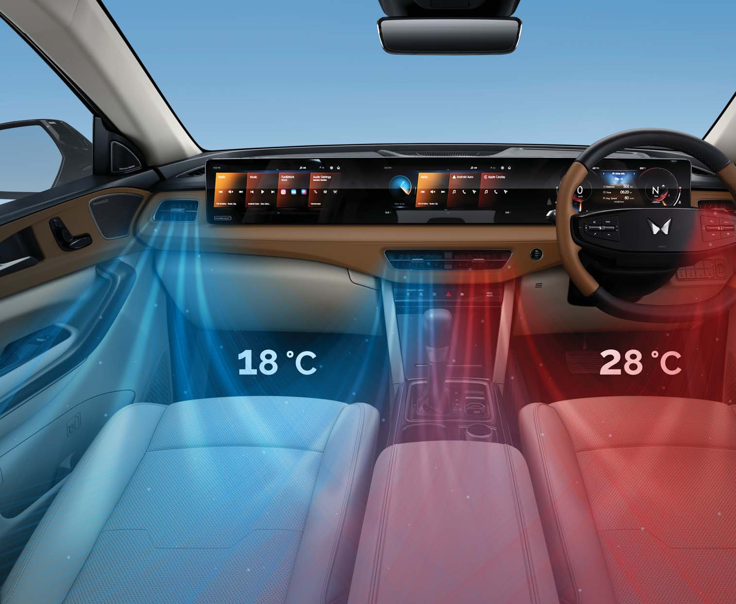 Mahindra XUV 7XO — Dual-zone fully automatic climate control
