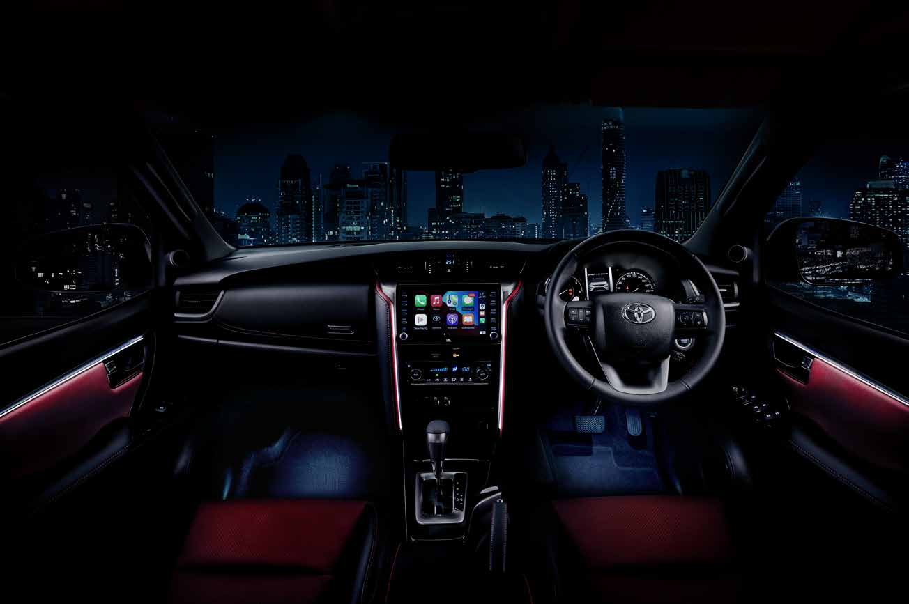 Toyota Fortuner Legender — Touchscreen infotainment with Apple CarPlay and Android Auto