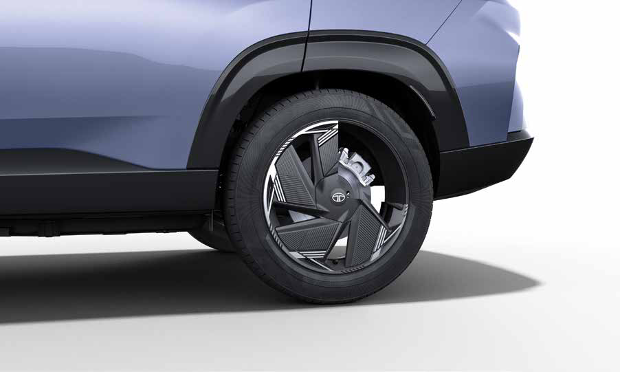 Tata Curvv EV — All wheel disc brakes for optimal stopping power