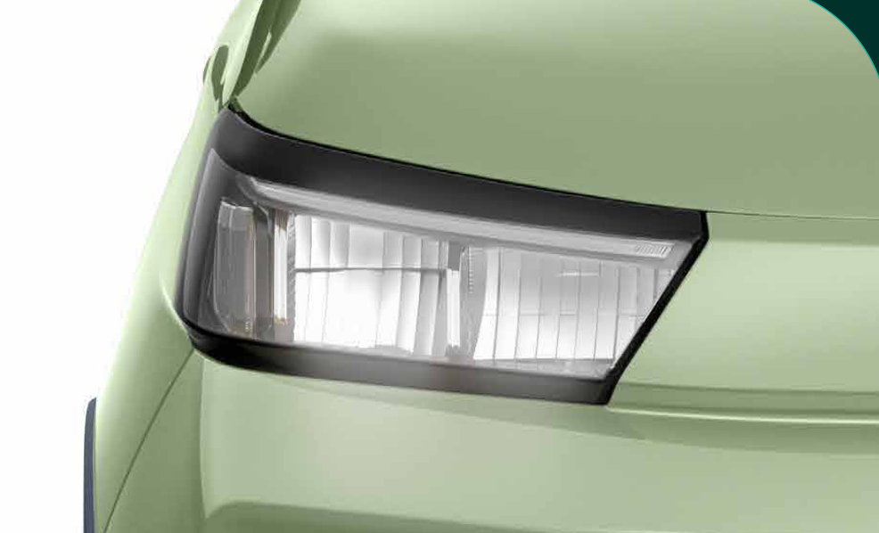 Tata Tiago EV — Lux Beam LED headlamps with gloss-black bezel detailing