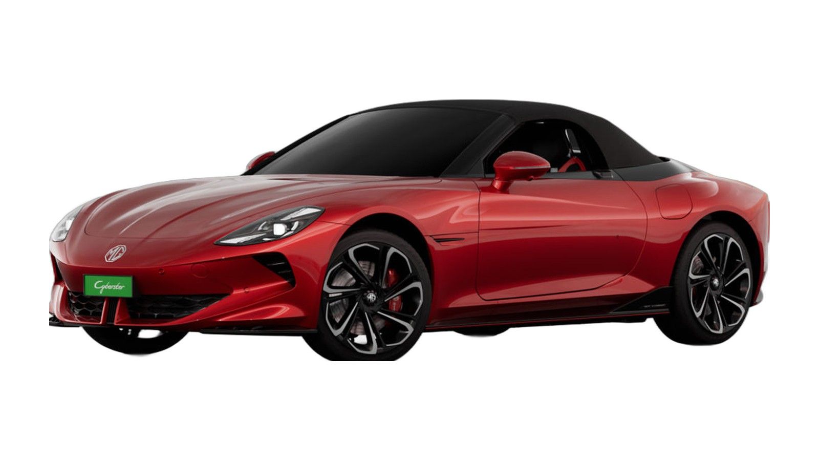 MG Cyberster in Flare Red with Black roof