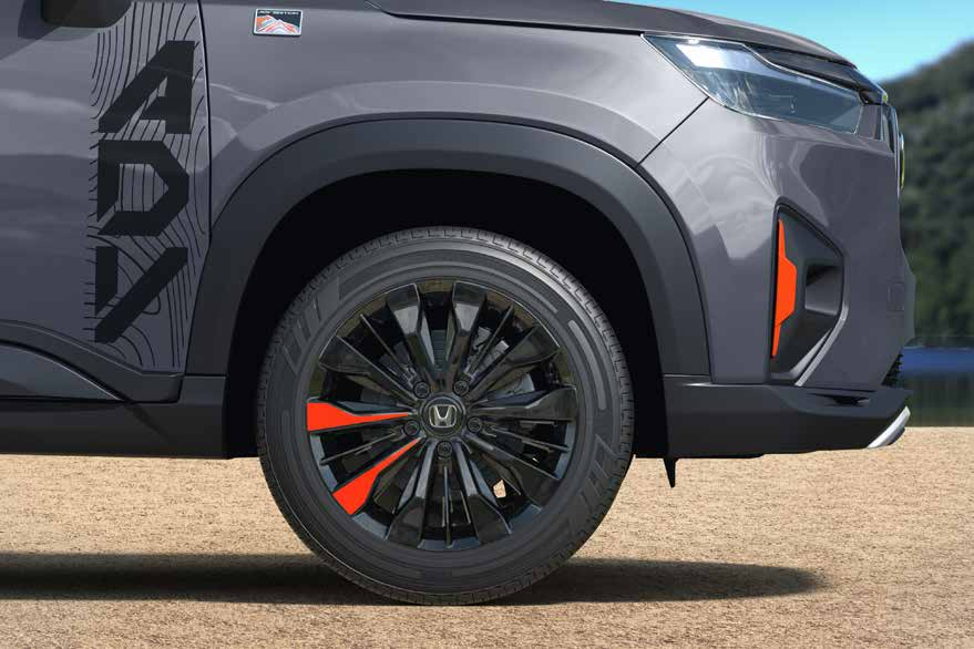 Honda Elevate — ADV Edition glossy-black alloy with Active Orange accents
