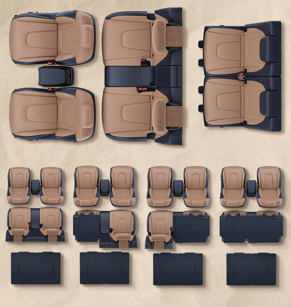 Hyundai Alcazar — Versatile 6- and 7-seater configurations with foldable seats