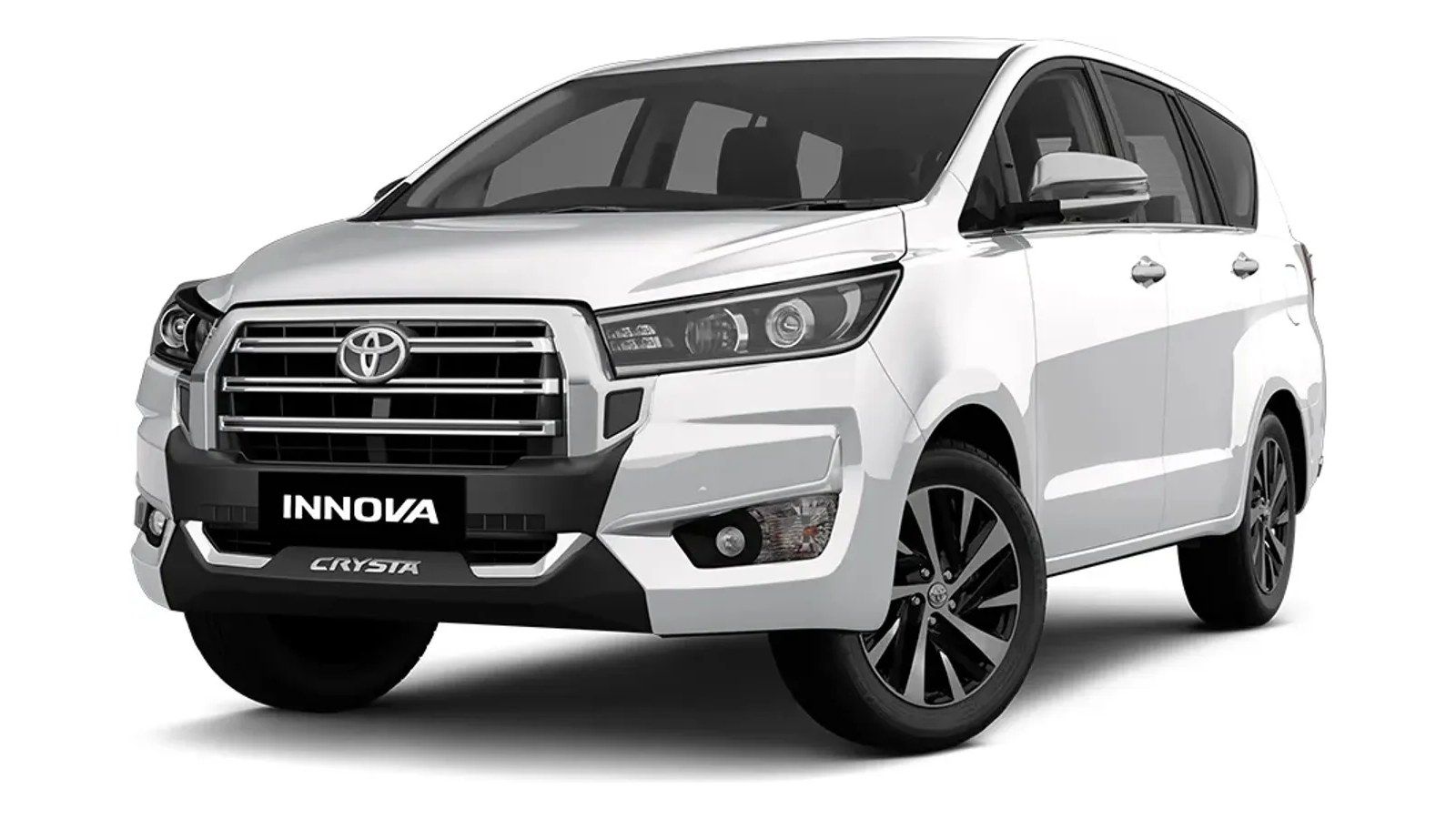 Toyota Innova Crysta in Super White