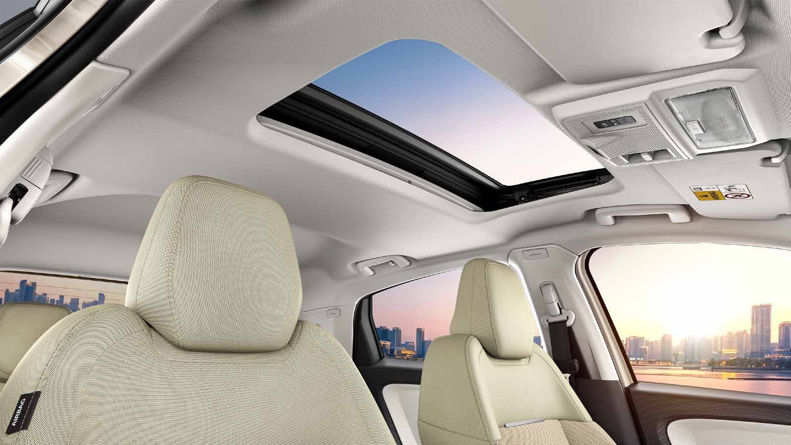 Tata Altroz — Voice-assisted electric sunroof with roof-mounted controls
