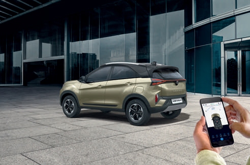 Tata Nexon — Connected vehicle technology with iRA app - control and monitor the Nexon from a smartphone