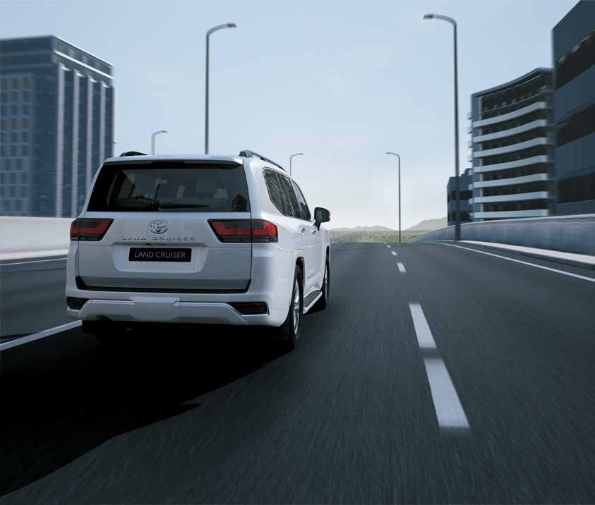 Toyota Land Cruiser — Full-width rear combination lamps with sequential turn indicators