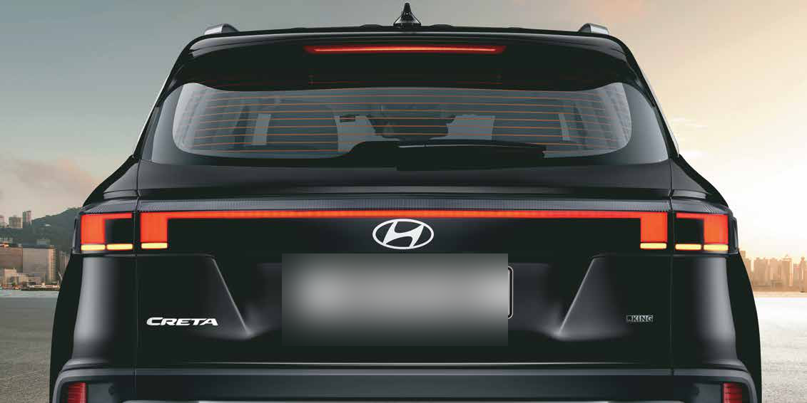 Hyundai Creta — Rear design — full-width connected light bar