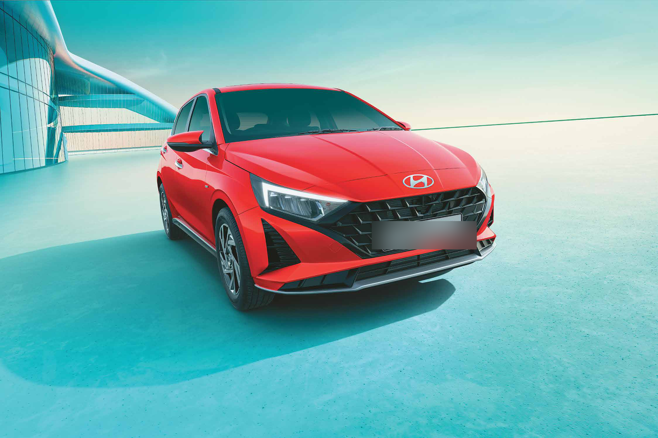 Hyundai i20 — Parametric jewel pattern grille