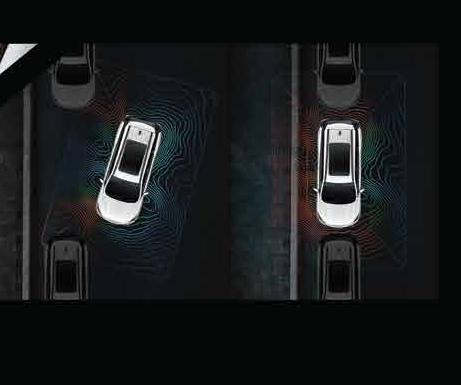 Mahindra XEV 9S — AutoPark steers the SUV into tight parking spaces on its own