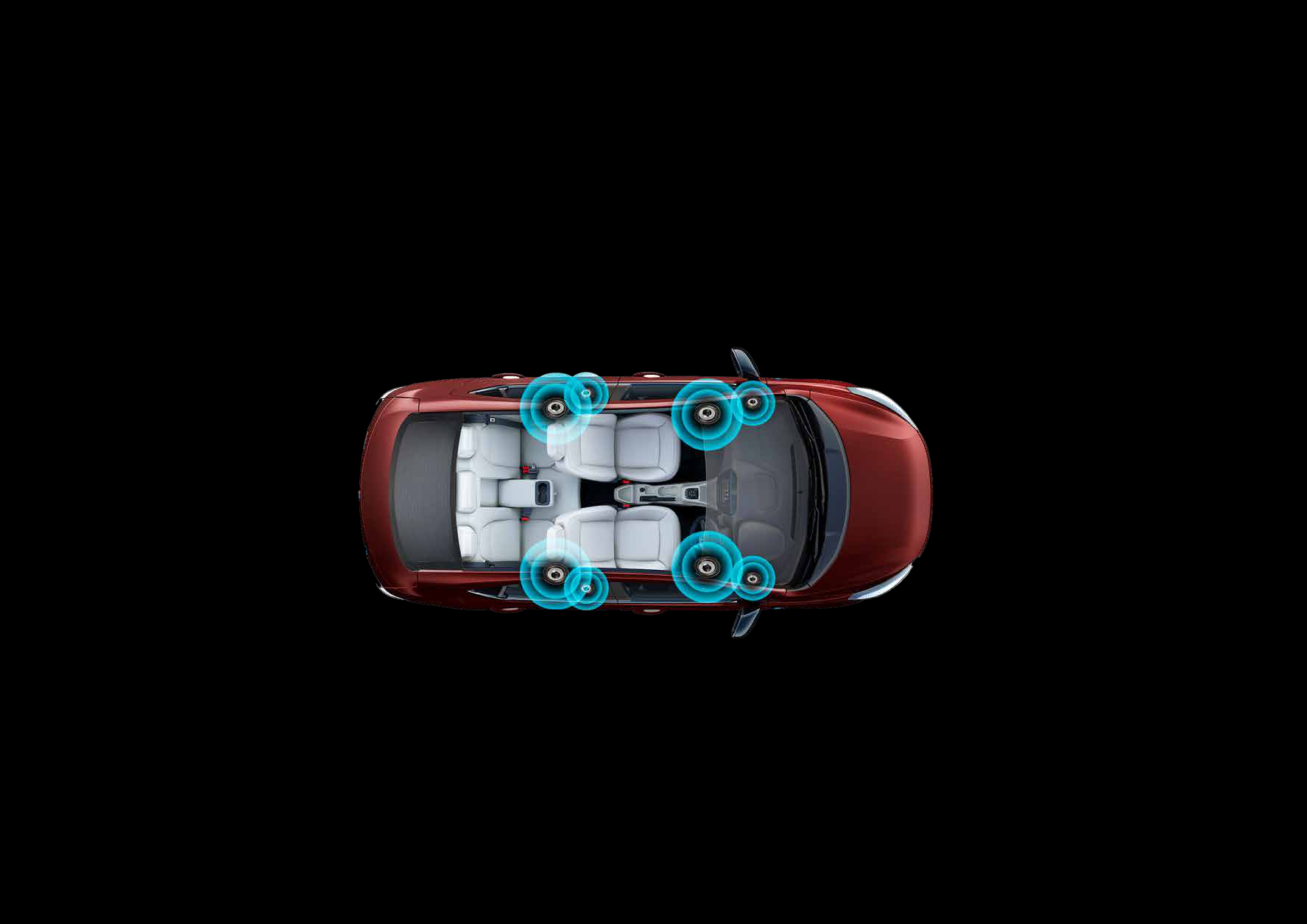 Tata Tigor EV — 8-speaker audio setup with 4 speakers and 4 tweeters