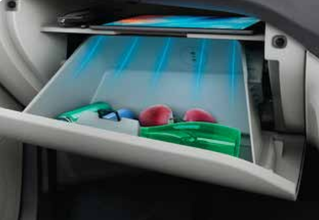 Tata Tigor EV — Cooled glovebox keeps beverages and snacks fresh and cool