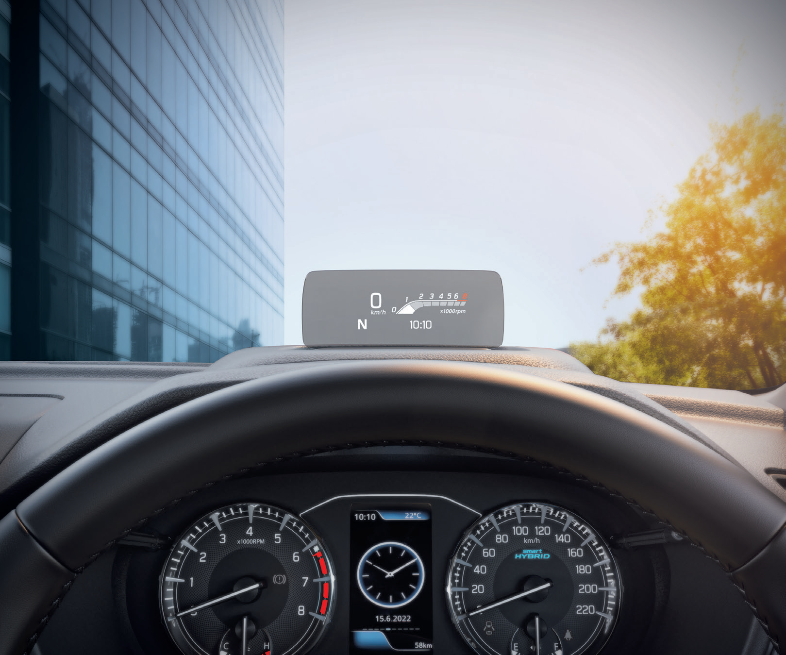 Maruti Suzuki Brezza (2022-2025) — 360-view camera with reversing guidelines on the touchscreen.