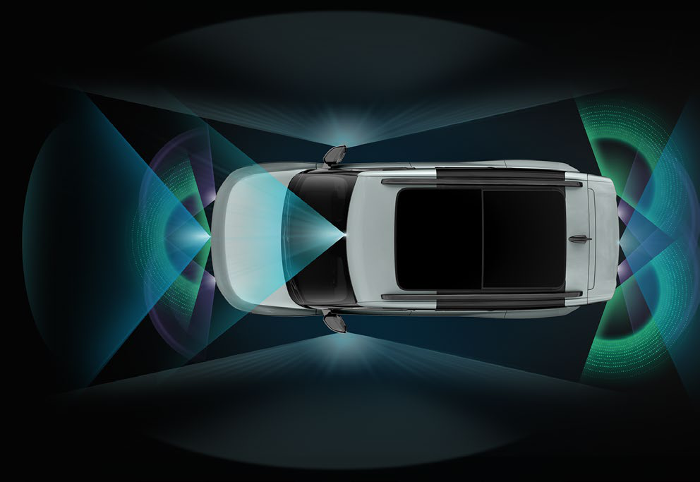Tata Sierra EV — 360 SVS with 4Sight Blind Spot - vehicles approaching from any angle appear instantly