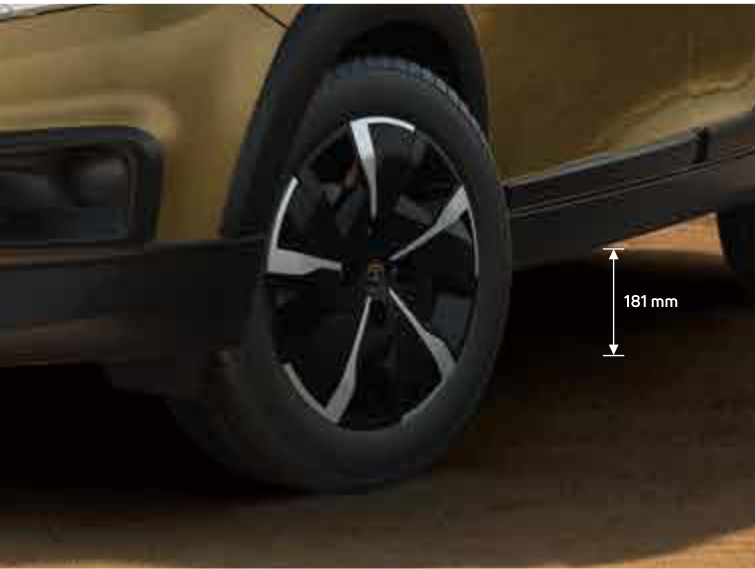 Tata Tiago NRG — Higher ground clearance of 181 mm on the petrol Tiago NRG (177 mm on iCNG)