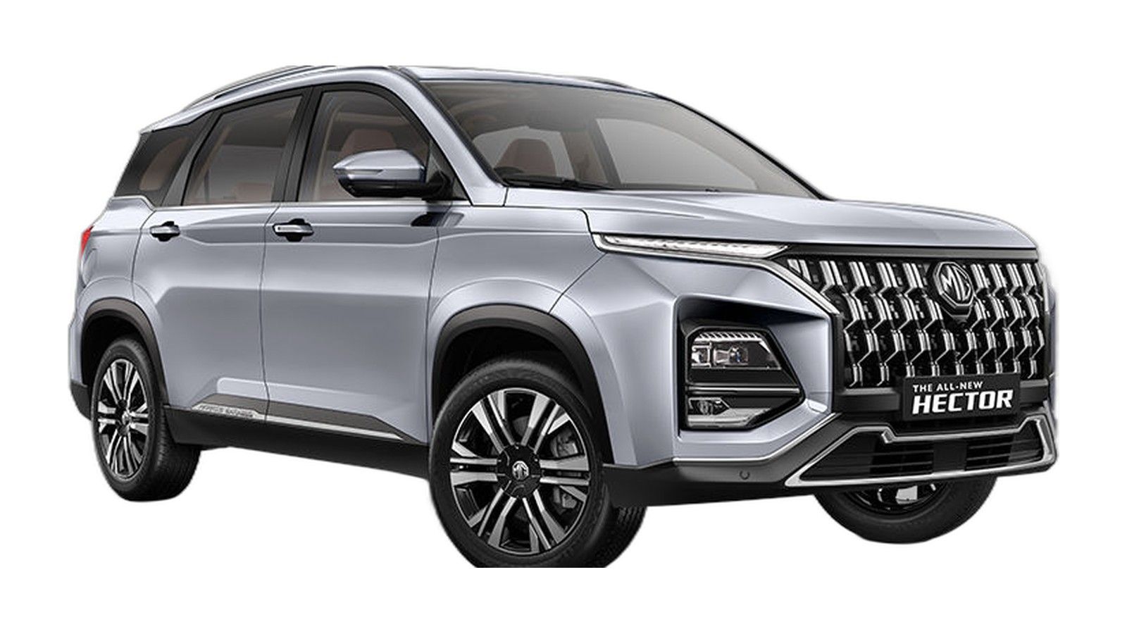 MG Hector Plus in Aurora Silver