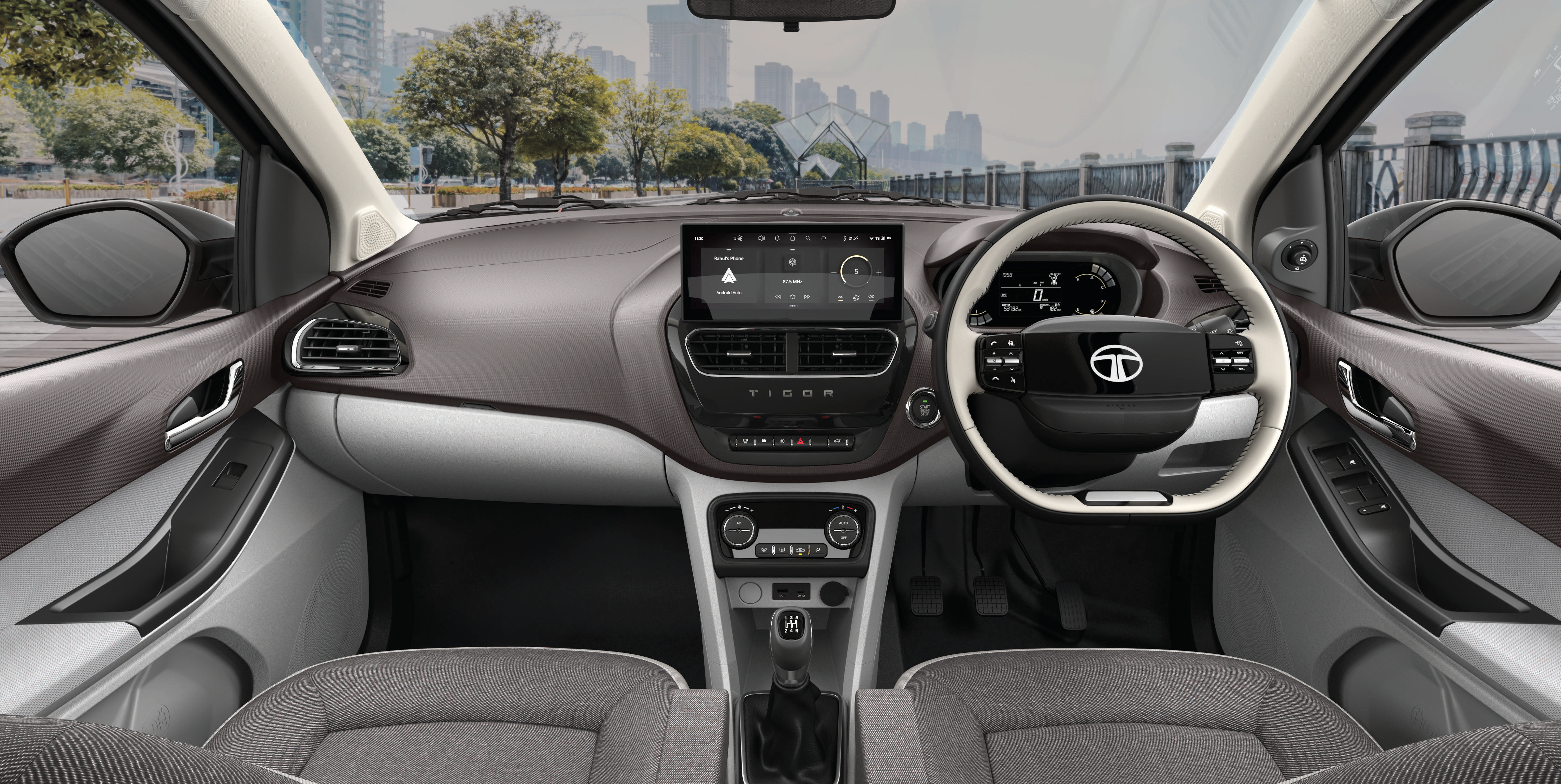 Tata Tigor — 26.03 cm floating touchscreen infotainment system by Harman