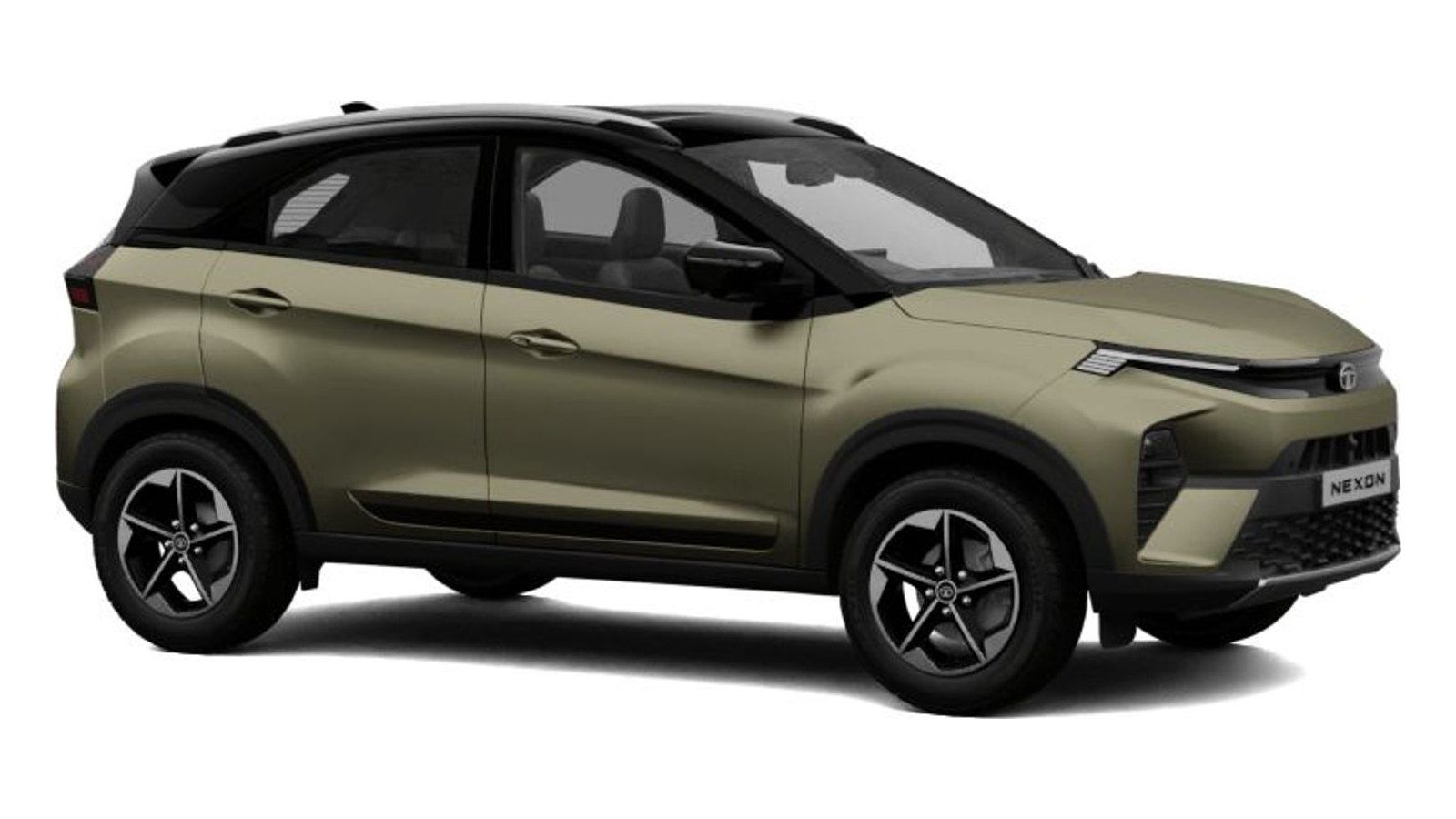 Tata Nexon in Grassland Beige with Black roof