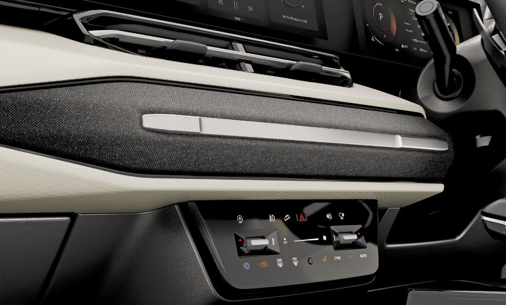 Tata Sierra — SonicShaft soundbar runs across the dashboard - iconic outside, immersive inside