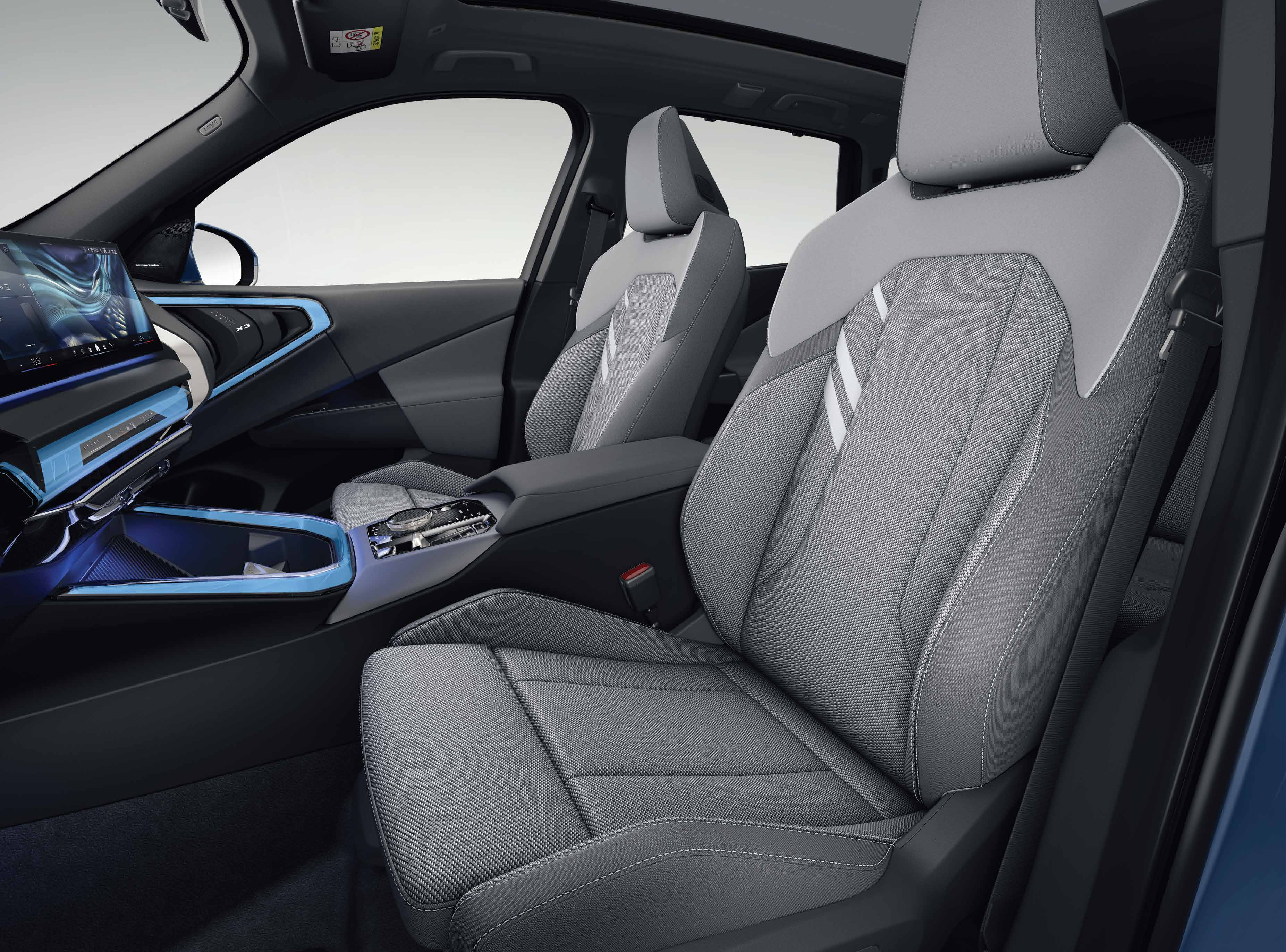 BMW X3 — Contoured front sport seats for driver and front passenger