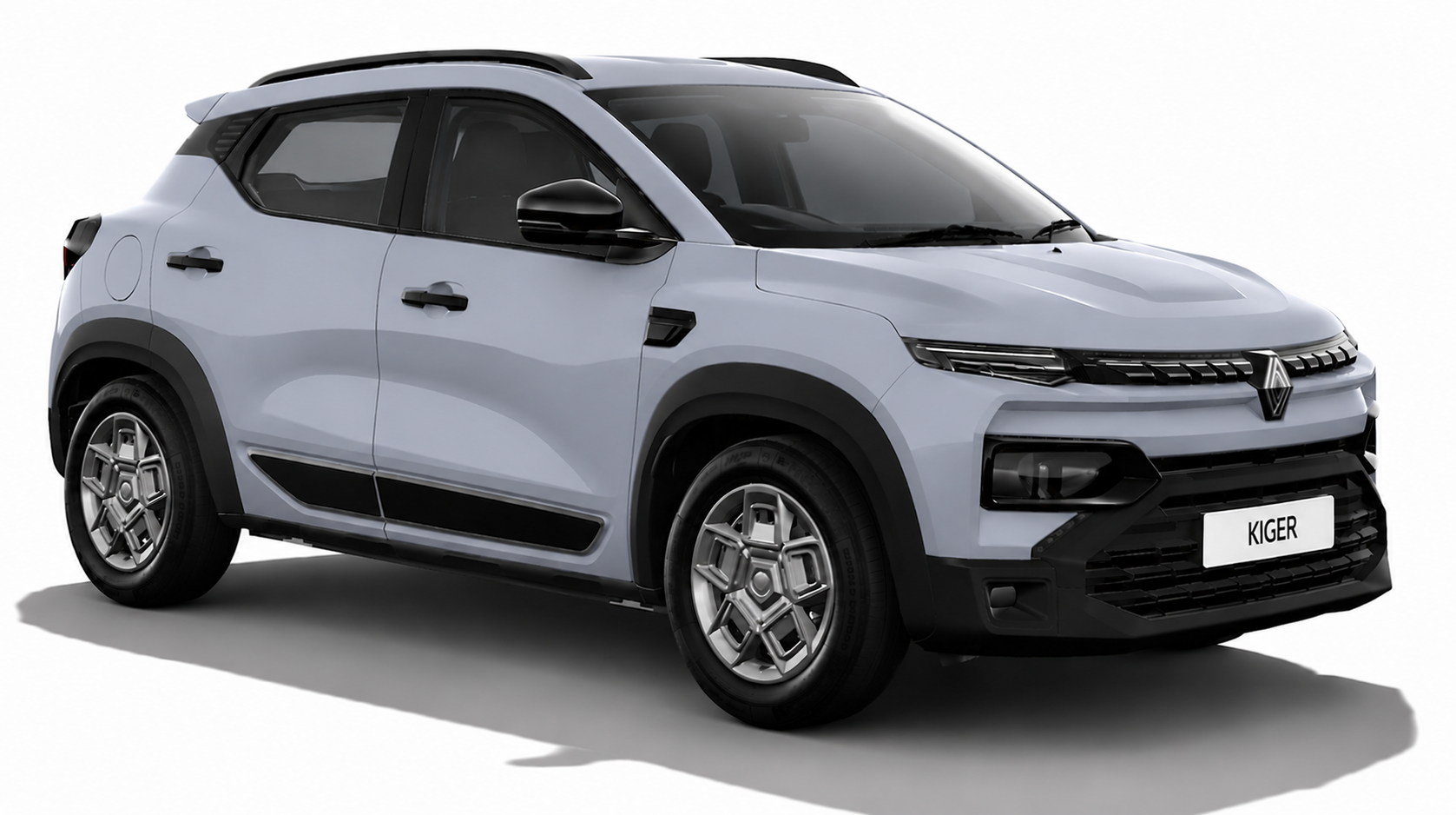 Renault Kiger in Ice Cool White with Black roof