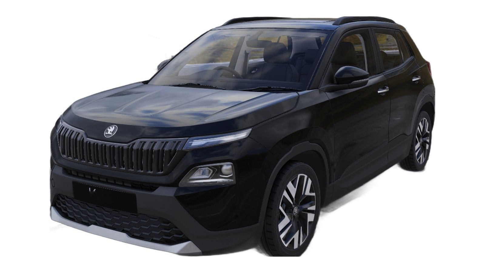 Skoda Kylaq in Deep Black