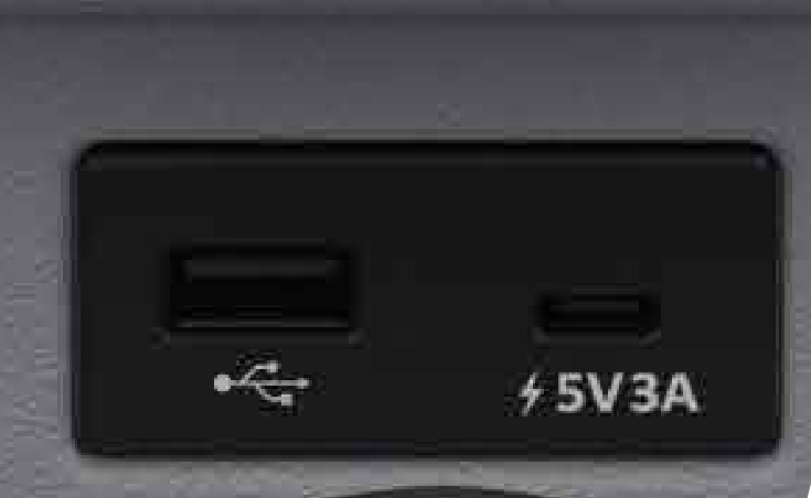 Tata Tiago NRG — USB Type-A and Type-C (5V 3A) charging ports