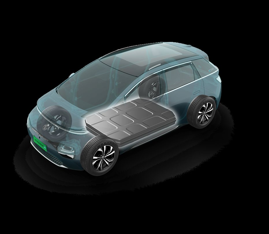 MG Windsor EV — Battery pack integrated into the vehicle floor